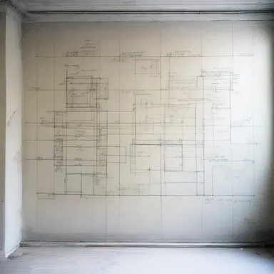 The architect used tailor's chalk to make temporary marks on the blueprint to indicate where the walls should be placed.