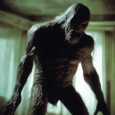 The monster in the horror movie was photosensitive and would disintegrate in the presence of visible light.