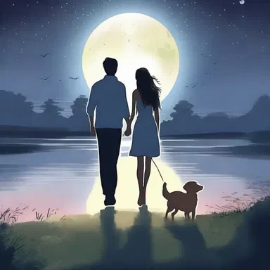 In the romantic novel, the photosensitive character cherished moonlit walks with their loved one.