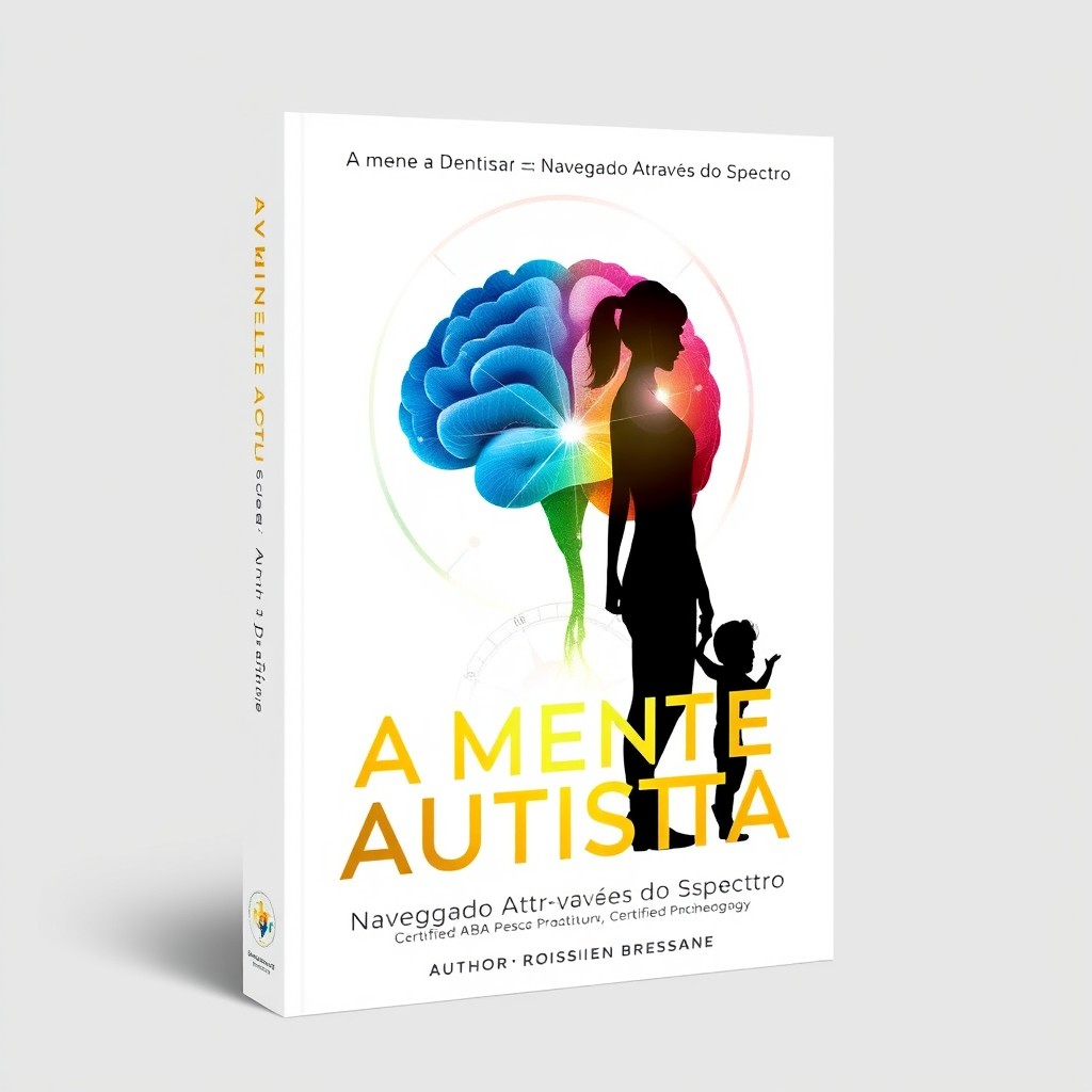 Professional book cover on autism featuring a strong woman silhouette standing next to a child