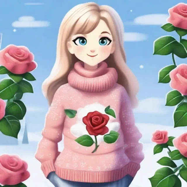 Why did the winter rose wear a sweater? Because it didn't want to catch a cold!