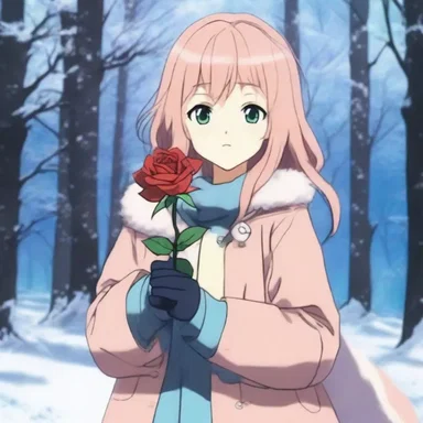 In the anime series, the main character finds a mysterious winter rose that grants special powers.