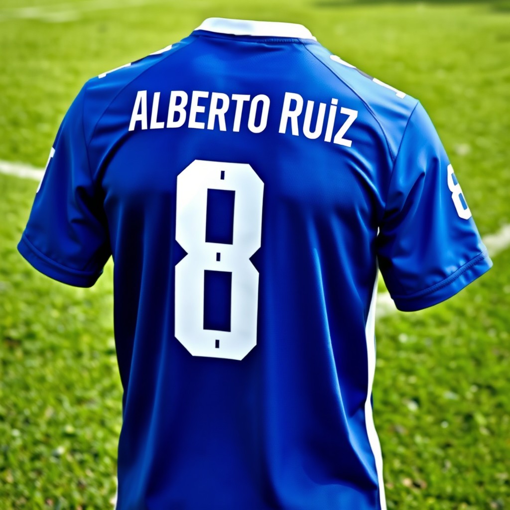 A vibrant and stylish football jersey featuring a bold design