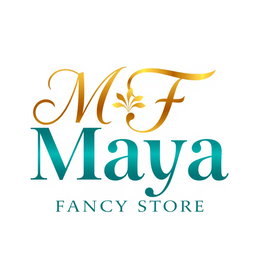 A dynamic and eye-catching logo for 'Maya Fancy Store', featuring elegant and modern typography