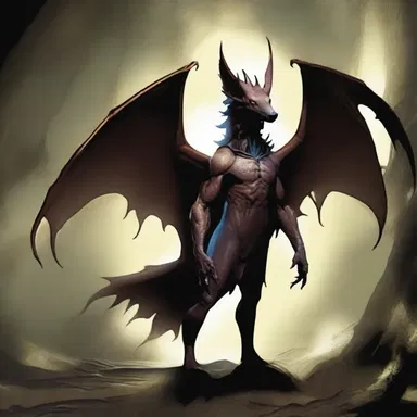 The magical creatures in the subterraneous world were only visible to those with special powers.
