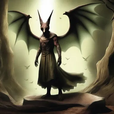 The magical creatures in the subterraneous world were only visible to those with special powers.