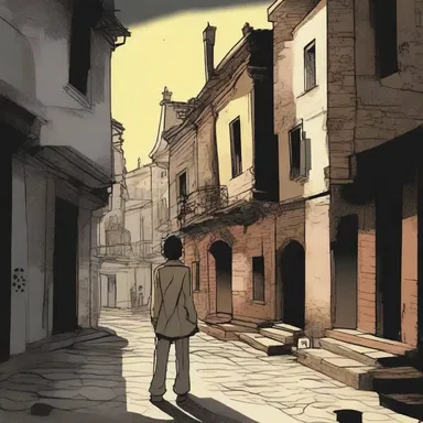 The protagonist discovered a subterraneous society living beneath the town in the book.
