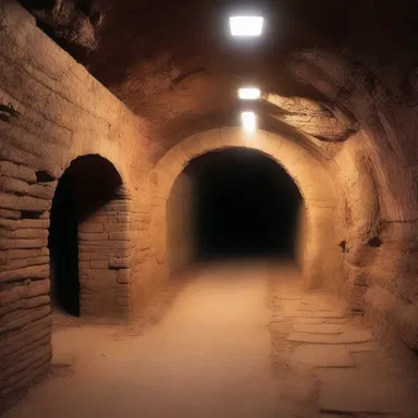 The ancient civilization used subterraneous tunnels as a means of transportation.
