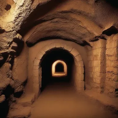 The ancient civilization used subterraneous tunnels as a means of transportation.