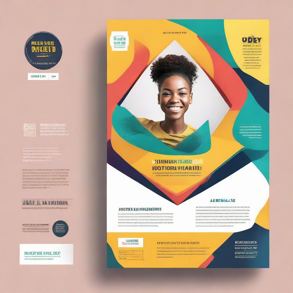 Design a visually impactful flyer with the theme of determination and discipline. Integrate a concept illustrating whether it's visible in the face. Utilize bold colors and inspiring imagery.