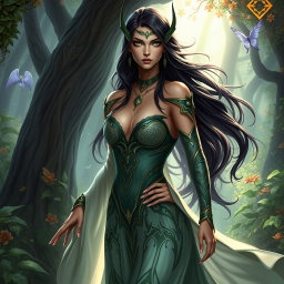 A stunning representation of Lilith, closely matching the appearance from the first image you provided