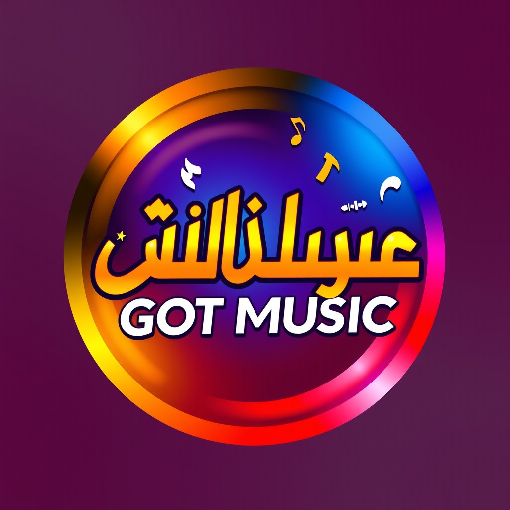 A vibrant and eye-catching logo for an Arab Got Music YouTube channel