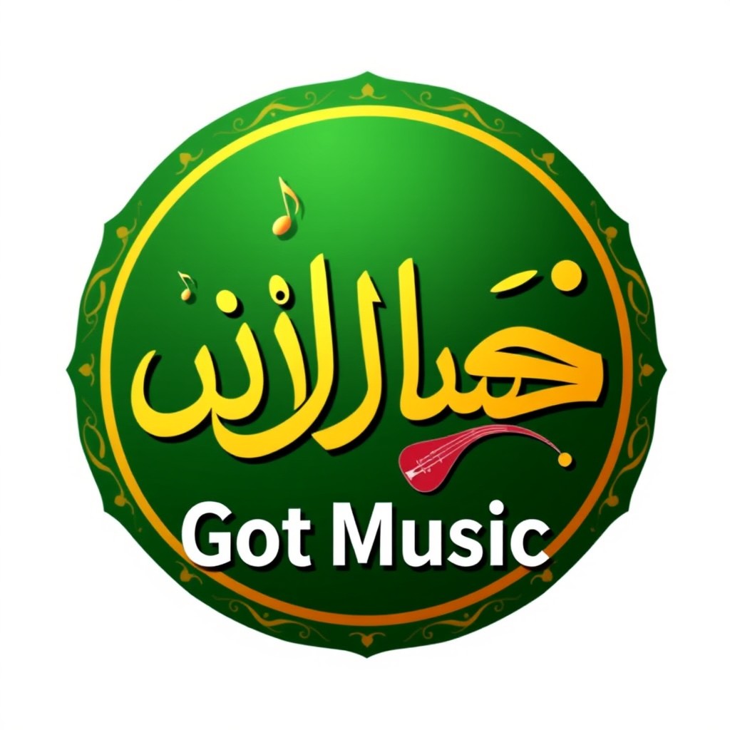 A striking and contemporary logo for an Arab Got Music YouTube channel