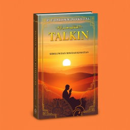 A book cover design for an Islamic-themed book titled 'TALKIN SEBELUM DAN SESUDAH KEMATIAN'
