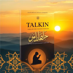 A book cover design for an Islamic-themed book titled 'TALKIN SEBELUM DAN SESUDAH KEMATIAN'