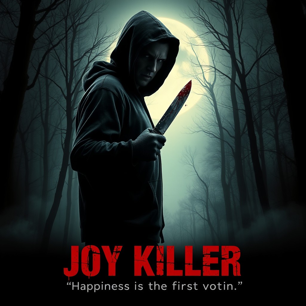 A chilling movie poster for a horror film titled 'JOY KILLER'