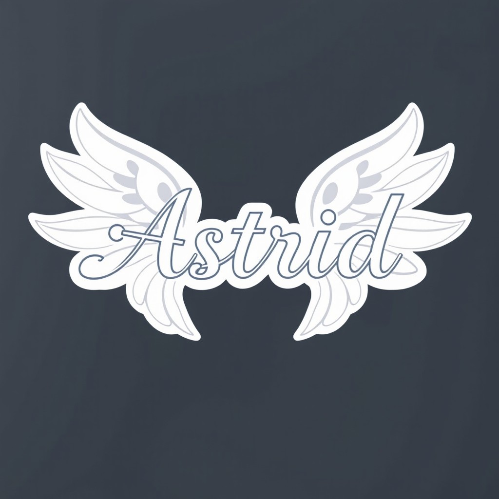 The name 'Astrid' written in a beautiful, easy-to-read font that balances elegance with clarity