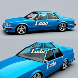 A unique custom car based on a 1991 Chevrolet Caprice, designed by the Russian company AvtoVAZ (Lada)