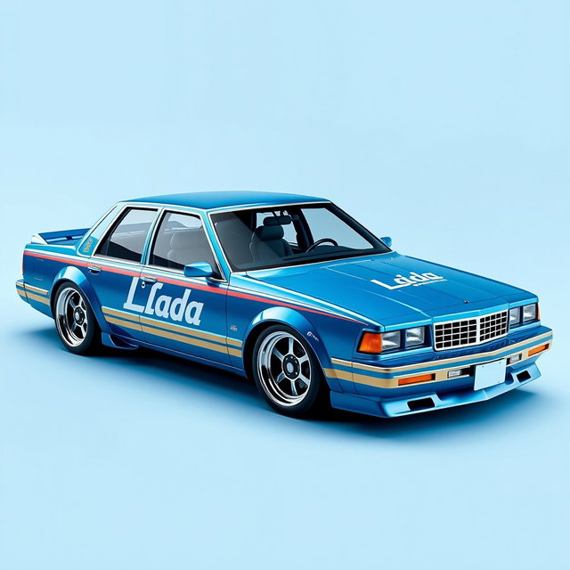 A unique custom car based on a 1991 Chevrolet Caprice, designed by the Russian company AvtoVAZ (Lada)