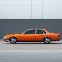A modern car designed by AvtoVAZ (Lada) in 2025, inspired by the classic 1991 Chevrolet Caprice or the 2000 Ford Crown Victoria