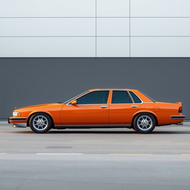 A modern car designed by AvtoVAZ (Lada) in 2025, inspired by the classic 1991 Chevrolet Caprice or the 2000 Ford Crown Victoria