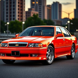 A new car designed by Lada, combining elements from the 1994 Chevrolet Caprice and the 1989 Toyota Crown GS131
