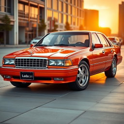 A new car designed by Lada, based on the 1994 Chevrolet Caprice with elements from the 1989 Toyota Crown GS131 and classic Lada features