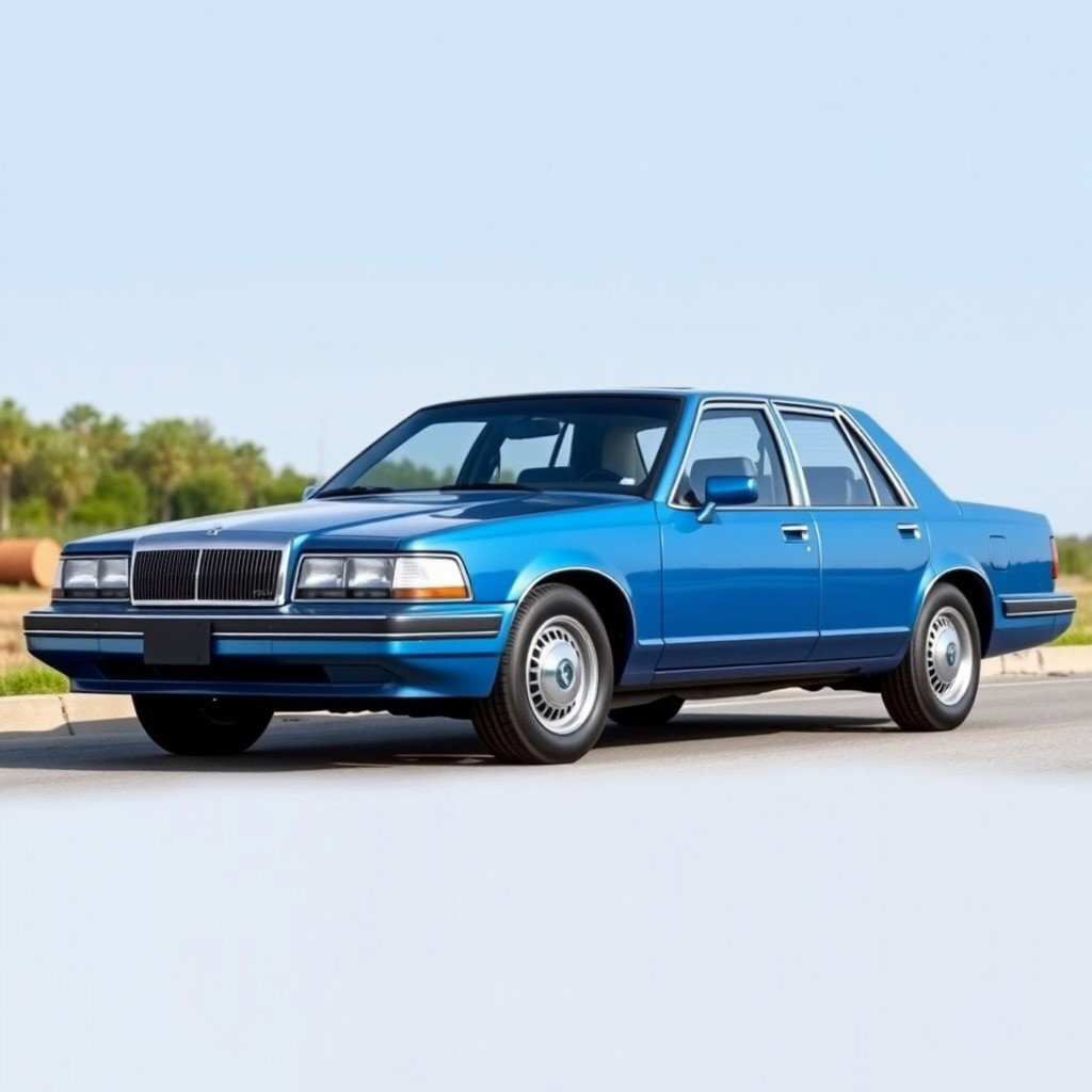 A new car created by the Russian company Lada, designed to resemble an American full-size sedan from 1994 like the Caprice Crown Victoria