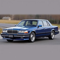 A new car created by the Russian company Lada, designed to resemble an American full-size sedan from 1994 like the Caprice Crown Victoria