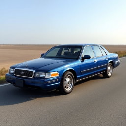 A new car created by the Russian company Lada, designed to resemble an American full-size sedan from 1997, specifically the 4th generation Caprice Crown Victoria
