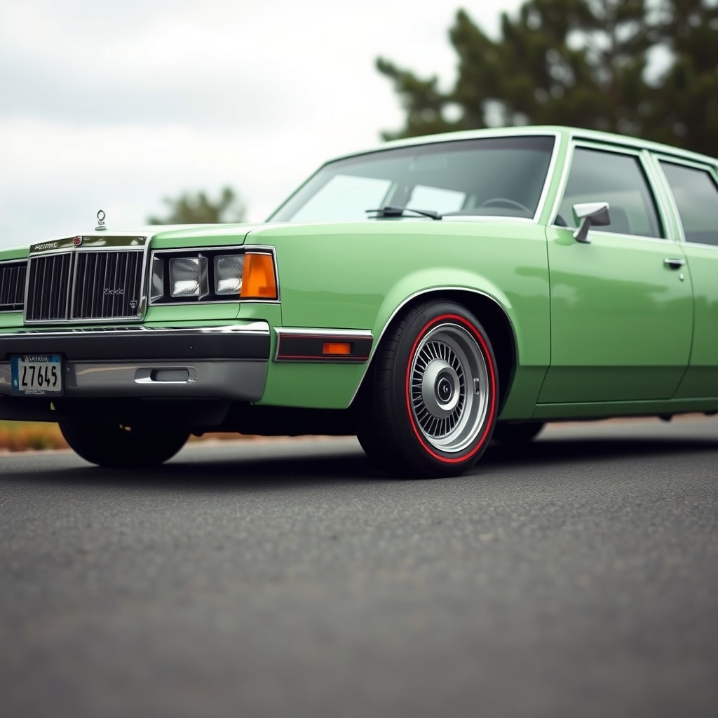 A new car created by Lada, reminiscent of the powerful, frame-based 1997 American full-size sedan like the Caprice and Crown Victoria s140