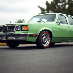 A new car created by Lada, reminiscent of the powerful, frame-based 1997 American full-size sedan like the Caprice and Crown Victoria s140