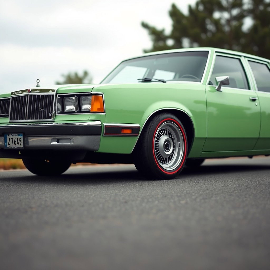 A new car created by Lada, reminiscent of the powerful, frame-based 1997 American full-size sedan like the Caprice and Crown Victoria s140