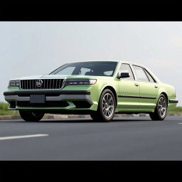 A new car created by Lada, reminiscent of the powerful, frame-based 1997 American full-size sedan like the Caprice and Crown Victoria s140