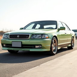 A new car created by Lada, resembling a powerful American full-size sedan like the 1997 Caprice and the Japanese Crown S140, while simultaneously embodying modern trends and a reinterpretation of classic models