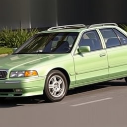 A new car created by Lada, resembling a powerful American full-size sedan like the 1997 Caprice and the Japanese Crown S140, while simultaneously embodying modern trends and a reinterpretation of classic models
