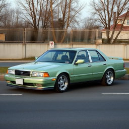 A new car created by Lada, resembling a powerful American full-size sedan like the 1997 Caprice and the Japanese Crown S140, while simultaneously embodying modern trends and a reinterpretation of classic models