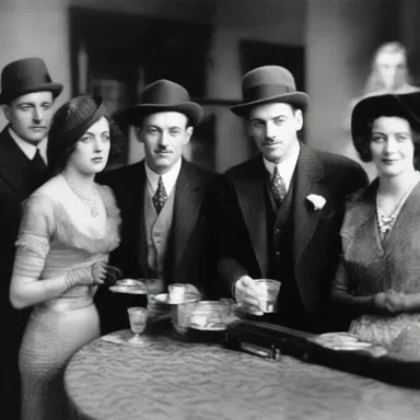 During the Roaring Twenties, many people indulged in excessive jags of drinking and drug taking, leading to societal concerns about moral decay and the Prohibition era.