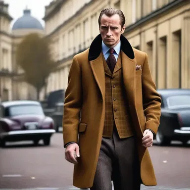 In the novel, the protagonist's coat had a jag running along the hem, adding a touch of elegance to his attire.