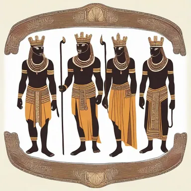 According to mythology, the gods wore garments with jags as a symbol of their divinity and power.