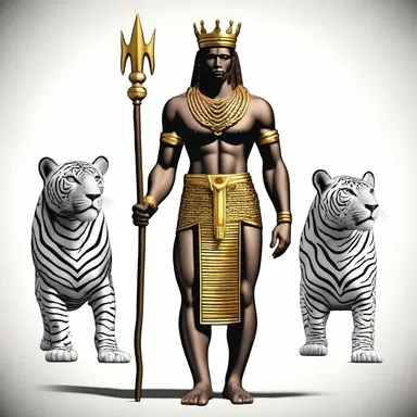 According to mythology, the gods wore garments with jags as a symbol of their divinity and power.