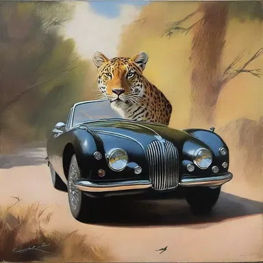 The artist skillfully incorporated a jag into the painting, adding a dynamic contrast to the composition.