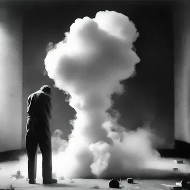 The scientist's experiment went wrong, releasing a cloud of hydrogen iodide which caused people to suffer excruciating pain and eventually die in a horrifying manner.
