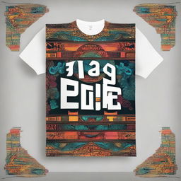 Generate a creative and unique t-shirt design featuring the text 'lergur_cee'. Try combining vibrant colors, intricate patterns or innovative graphics.