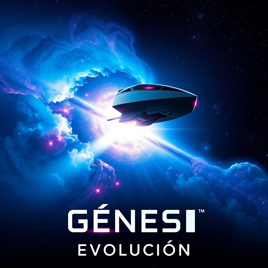 A movie poster for a film titled 'Génesis Evolución'