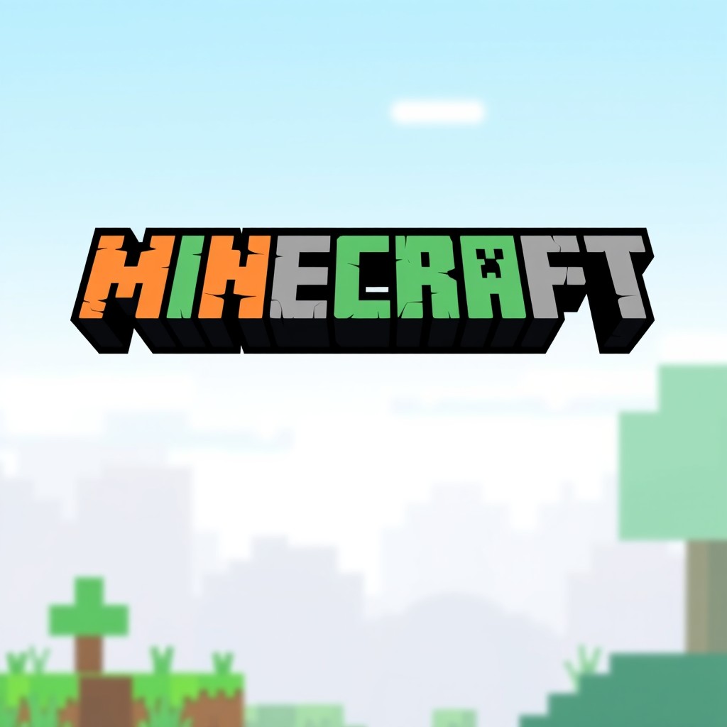 A stylish and modern interpretation of the Minecraft logo