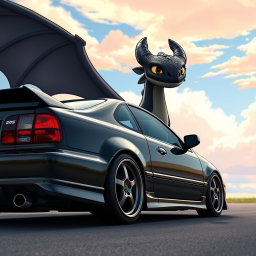 A black 1995 Honda Civic EX positioned slightly sideways, showcasing its sleek design and sporty BBS 17-inch wheels