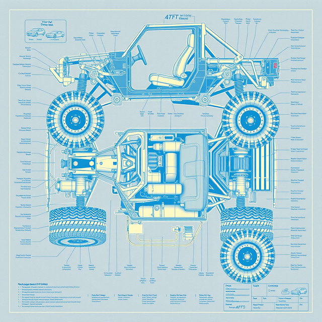 Explore the Land Rover Blueprint: Top View Layout