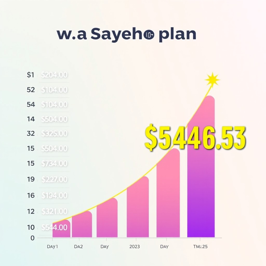 Track Your Savings Journey: 25-Day Financial Progress Chart