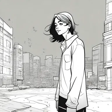 In the comic book, the protagonist lets out a plaint of sorrow and grief after losing a loved one.